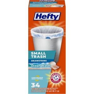 imageHefty Small Garbage Bags Flap Tie Lavender ampamp Sweet Vanilla Scent 4 Gallon 26 CountOcean Water
