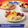 imageHefty Compostable Printed Small Paper Plates for Desserts and Appetizers Soak Resistant and Microwave Safe Compostable Plates 6 Inch 40 Count