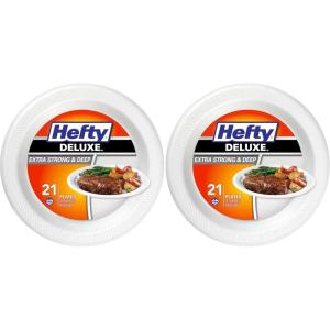 imageHefty Deluxe Large Round Foam Plates 36 Count Pack of 821 Count Pack of 2
