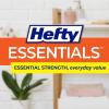 imageHefty Essentials Flap Tie 4 Gallon Trash Bags 52 Count Small Scented Trash Bags for Bathrooms Bedrooms Dorm Rooms Home Offices and More Fresh Linen Scent White