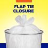 imageHefty Essentials Flap Tie 4 Gallon Trash Bags 80 Count Small Scented Trash Bags for Bathrooms Bedrooms Dorm Rooms Home Offices and More Fresh Linen Scent White