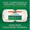 imageHefty ECOSAVE 3 Compartment Hinged Lid Containers 9 x 9 Inch 50 Count Pack of 2 100 Total1 Compartment 9x9  100 Total