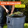 imageHefty Essentials Drawstring 30 Gallon Trash Bags 56 Count Bulk Black Garbage Bags for Garages Parties Large Trash Items and More Scent Free BlackExtra Large Black 39 Gallon