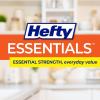 imageHefty Essentials Drawstring 30 Gallon Trash Bags 56 Count Bulk Black Garbage Bags for Garages Parties Large Trash Items and More Scent Free BlackTall Kitchen White 13 Gallon