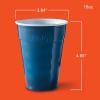 imageHefty Party On Disposable Plastic Cups Marine Blue 18 Ounce 120 Count Pack of 2Marine Blue