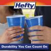 imageHefty Party On Disposable Plastic Cups Marine Blue 18 Ounce 120 Count Pack of 2Marine Blue