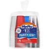 imageHefty Party On Disposable Plastic Party Cups 80 Count 16 Oz Cups in Assorted Colors for Gatherings Parties and More Textured Sides for Easy Gripping Strong and DurablePatriotic